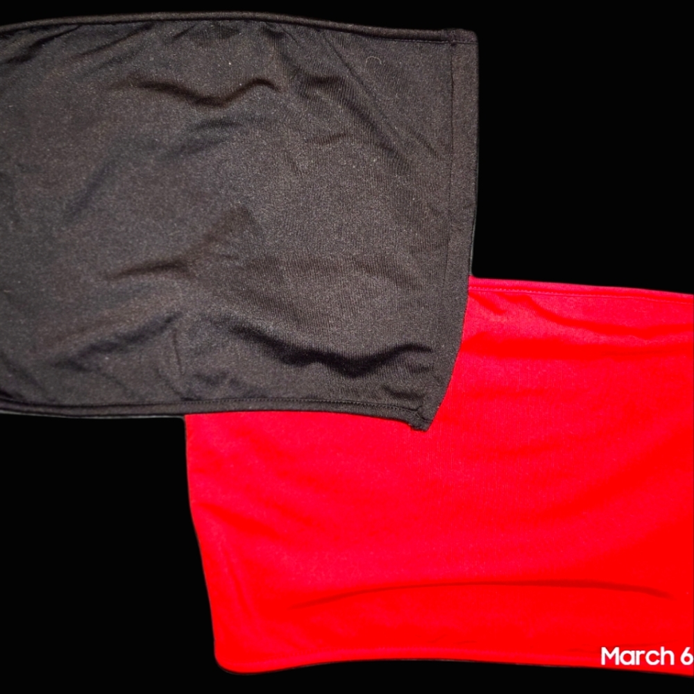 NWOT Bundle of 2 tube top crop tops